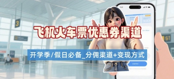 学生党必看！机票火车票优惠券申请渠道 + 项目打法，开学季节日速存-听风云网创