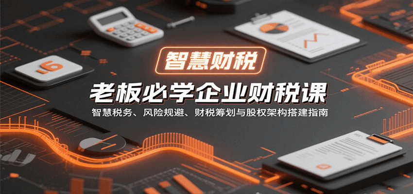 老板必学企业财税课：智慧税务、风险规避、财税筹划与股权架构搭建指南-听风云网创
